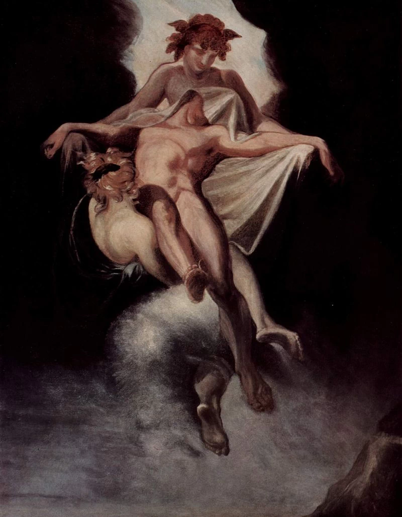  78-Johann Heinrich Füssli-Il sonno e la morte portano il corpo di Sarpedonte in Licia 